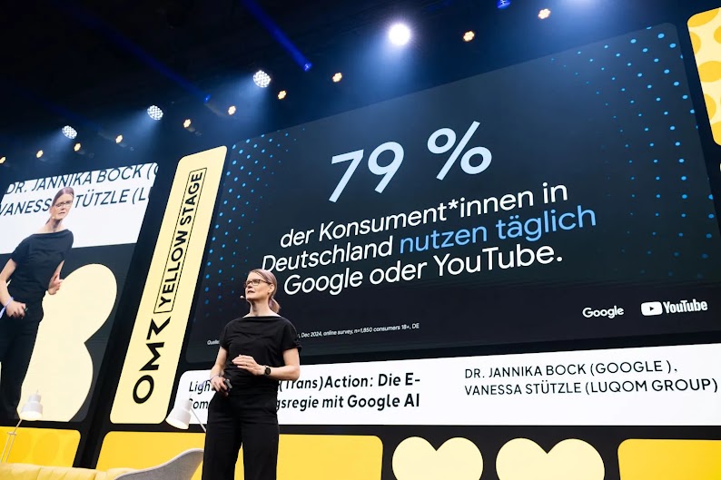 Dr. Jannika Bock, Managing Director Retail bei Google, zeigt in ihrer OMR-Keynote auf, wie Marken die super-informierten Konsument*innen erreichen und wie sie den Gemini-Vorteil nutzen können.