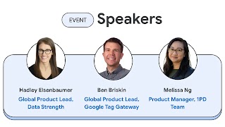 Speaker lineup: Ben Briskin, Melissa Ng, and Hadley Elsenbaumer