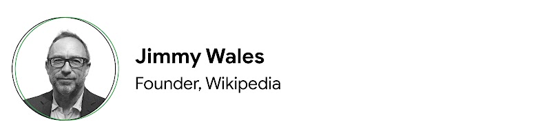 Jimmy Wales'in Portre Fotoğrafı, Kurucu, Wikipedia