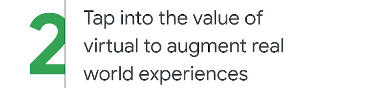 2. Tap into the value of virtual to augment real world experiences
