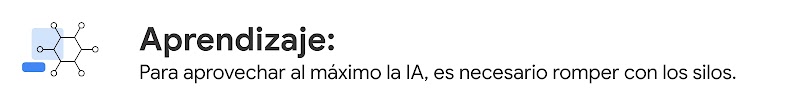 Aprendizaje clave: para aprovechar al máximo la IA es necesario romper con los silos.
