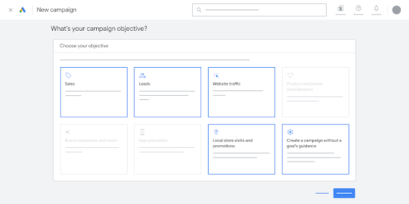 Performance MAX campaign objectives