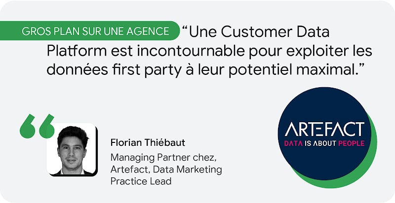 Floran Thiébaut, Managing Partner chez Artefact partage son opinion sur l'importance d'une plateforme de données.