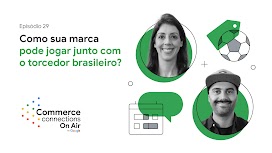 Como sua marca pode jogar junto com o torcedor brasileiro? Retratos de Antonella Weyler, especialista de insights para varejo no Google, e de Cauê Rodrigues, especialista de insights para bens de consumo.