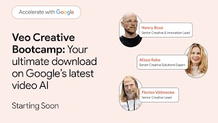 Wie kannst du mit deiner Marke oder deiner Agentur Veo, Google's neueste Video-KI, für dich nutzen? In diesem 1,5-stündigen Bootcamp für C- und B-Level erfährst du Schritt für Schritt was Veo ist, wie du Zugriff erhältst und wie du Veo am besten in deinem Unternehmen einsetzt. Lerne die Best Practices von Google Creative Works, der Produktionsagentur 27KM und von In-House-Teams, die bereits Veo erfolgreich in ihre Prozesse integriert haben.