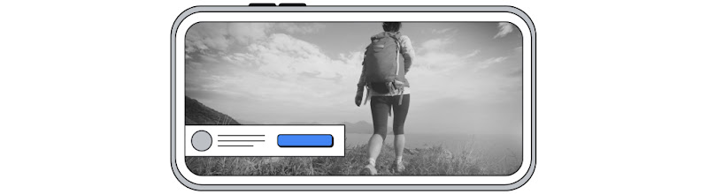 An ad pop-up overlaying a video playing on mobile