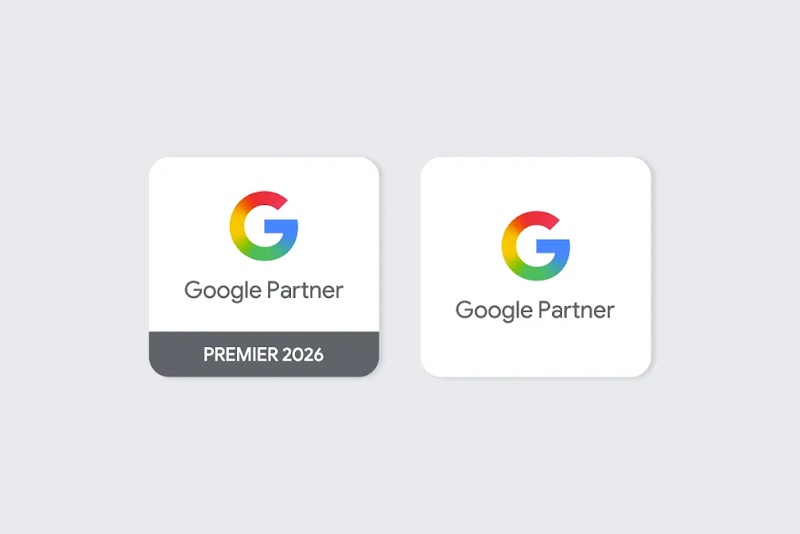 شارتان من Google تُظهران الفرق بين شارة “شريك Google” وشارة “شريك Google المميّز”