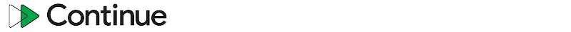 Um par de setas de avanço rápido aparece antes da palavra “Continue”.