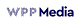 Logo for WPP Media. The letters 'WPP' are formed by a pattern of small dark blue dots, followed by the word 'Media' in a solid, bold, dark blue font.