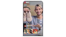 A YouTube Shorts ad of a man holding shoes shows how e-commerce brands in Southeast Asia can use YouTube demand generation campaigns to drive business growth.