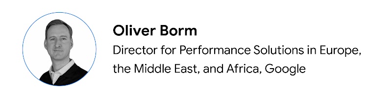 Google'da Director for Performance Solutions in Europe, the Middle East, and Africa görevini yürüten Oliver Borm'un portre fotoğrafı.