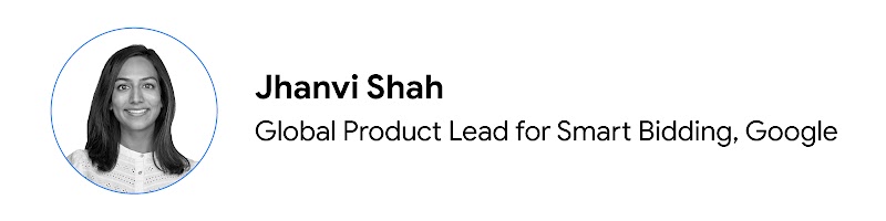 Portrait de Jhanvi Shah, Global Product Lead pour les stratégies d'enchères intelligentes chez Google.
