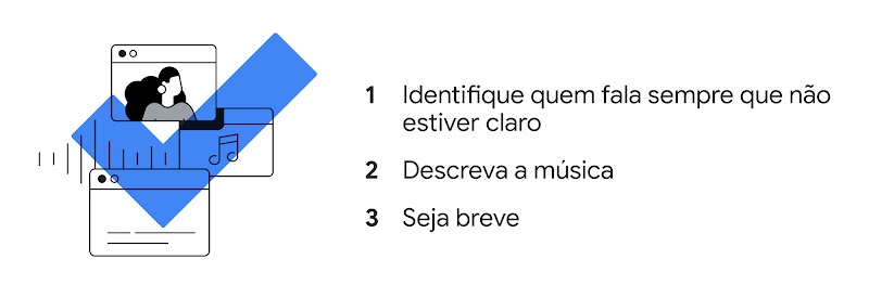 No fim das contas, chegamos a algumas regras básicas que ajudaram a garantir que nossas legendas revelassem a experiência do vídeo.