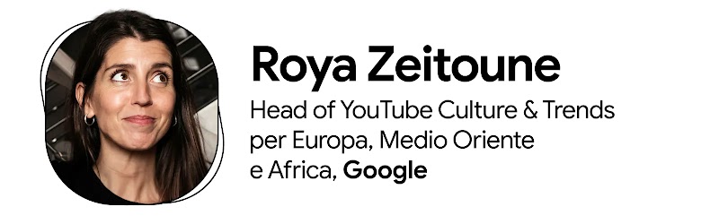 Primo piano di Roya Zeitoune, Head of YouTube Culture & Trends per Europa, Medio Oriente e Africa, Google
