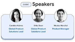 Speaker line up: Caroline Haines, Erika Dean, Nicolas Marchal