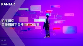 2025 Kantar 凱度洞察台灣最新研究報告：《台灣網路平台使用行為調查》