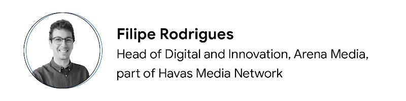 Foto di Filipe Rodrigues, head of digital and innovation presso Arena Media, parte di Havas Media Network