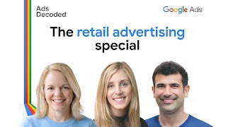 Podcast cover art for 'Ads Decoded'. The design features the title 'Ads Decoded' and the text 'Hosted by Ginny Marvin, Ads Product Liaison', accompanied by the multi-colored Google Ads logo.