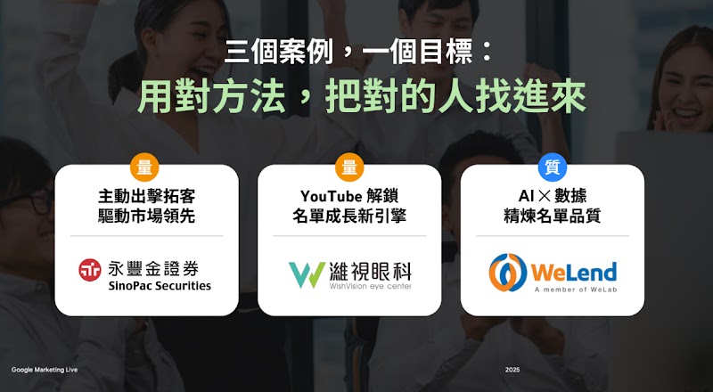 三個案例與一個目標：永豐金證券、濰視科技與 WeLend 如何運用 AI 驅動的正確行銷策略觸及相關受眾並帶動名單成長