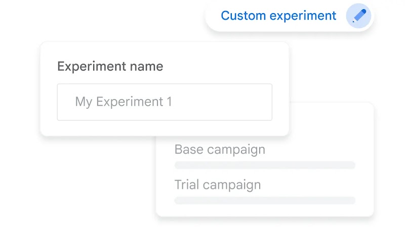 UI shows experiment customization options.