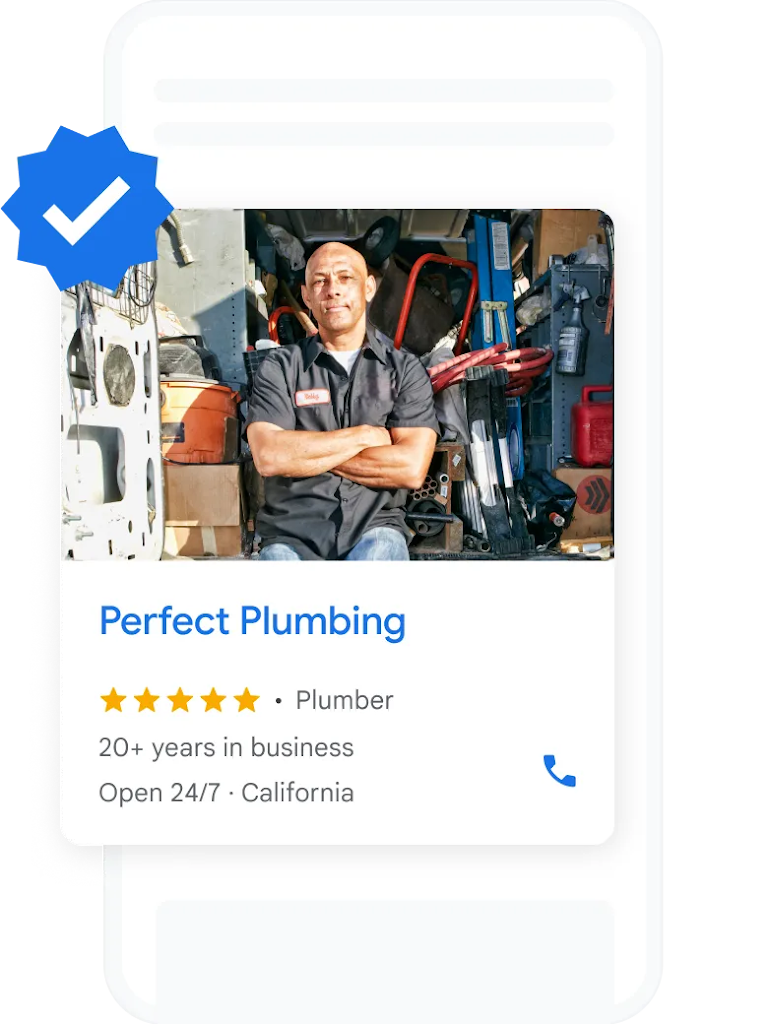 A Local Services ad for a plumbing service.