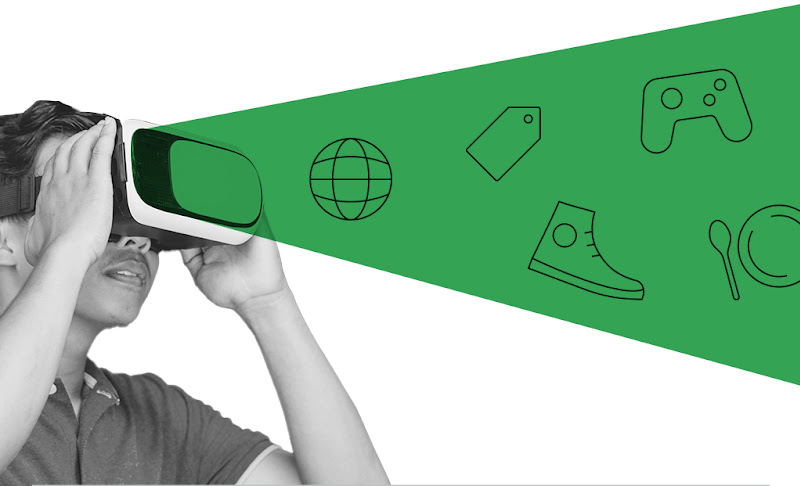 A Singaporean man using a VR headset to enjoy virtual experiences