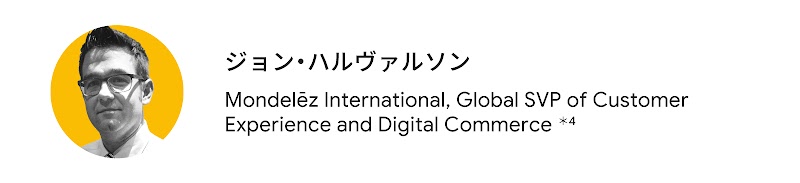 ジョン・ハルヴァルソン（Mondelēz International Global SVP of Customer Experience and Digital Commerce）