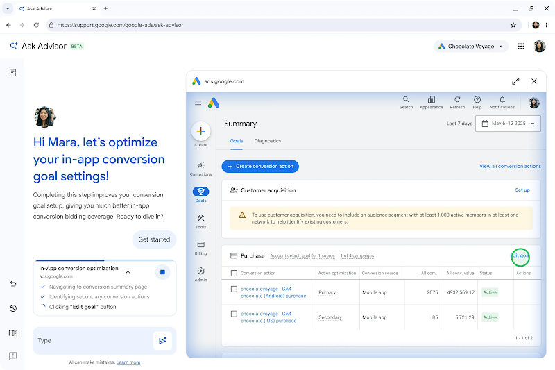 App Connect in Ask Advisor image