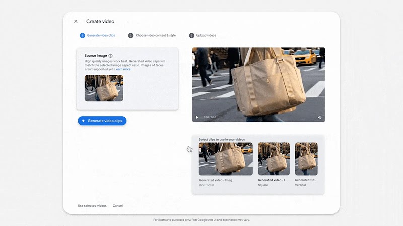 Nano Banana や Veo 3 などを使って、広告主はスタジオ品質の作品を数分で制作できるようになっている。