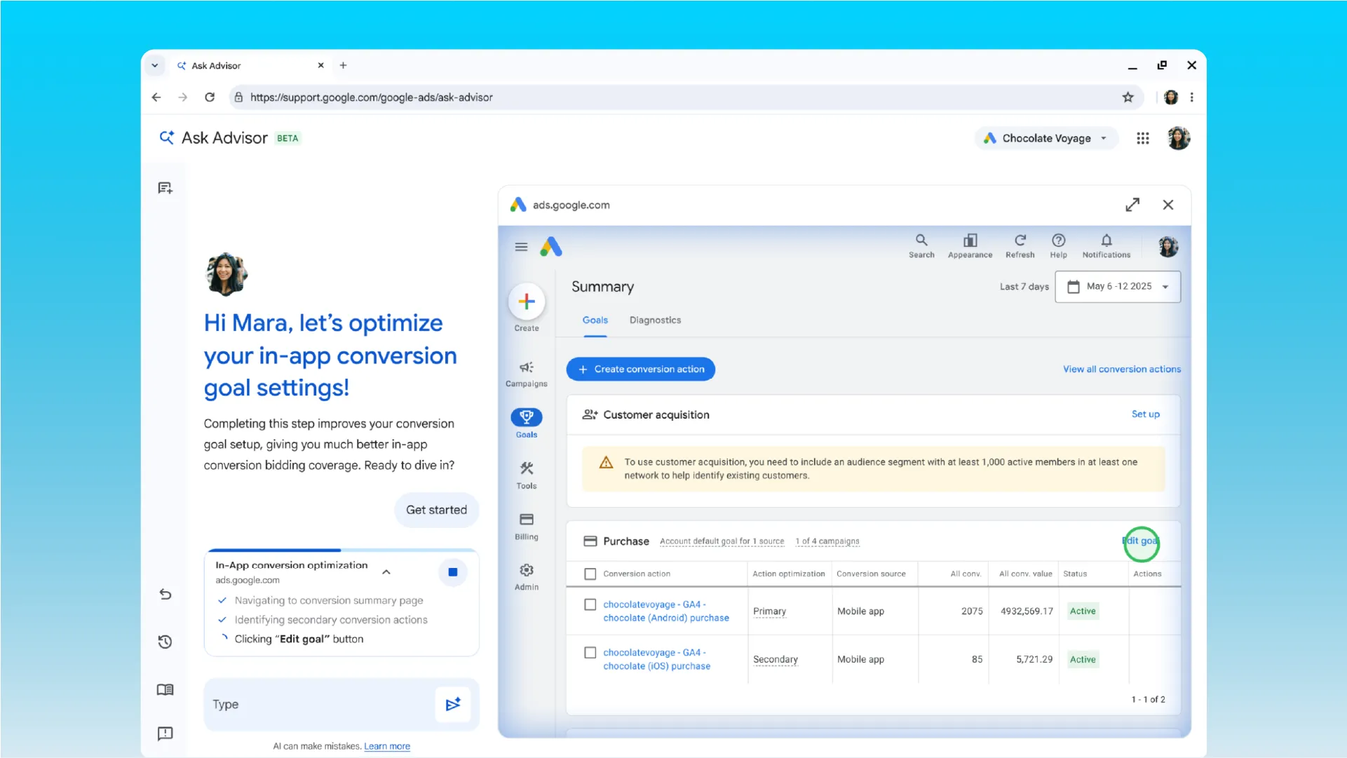 App Connect in Ask Advisor image