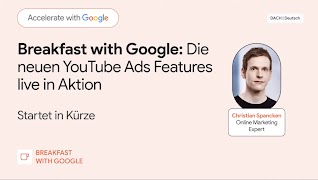 Willst du mehr aus deinen YouTube Ads Kampagnen herausholen? In dieser praxisnahen Session zeigen wir dir, wie es geht. Wir zeigen dir live die leistungsstärksten Features und Tools, die auch auf dem YouTube Festival im Fokus standen. Erlebe direkt in Aktion, wie du deine Kampagnen optimierst und deine Performance steigerst. Im anschließenden Q&A kannst du unseren Experten all deine Fragen zur täglichen Anwendung stellen.
