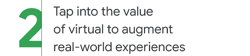 2. Tap into the value of virtual to augment real world experiences