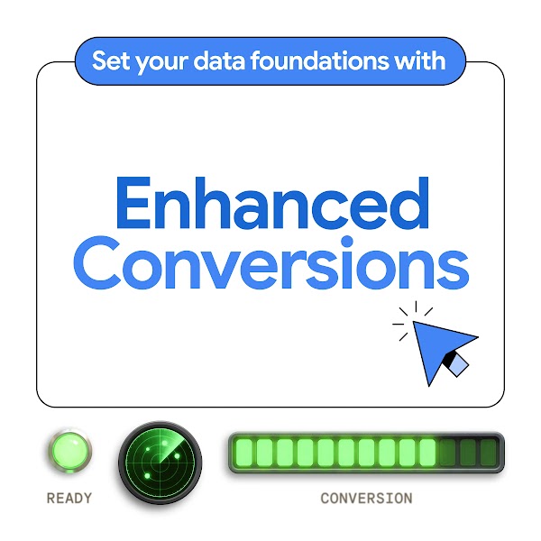 Event title 'Set Data Foundations with Enhanced Conversions’ with 3 speaker headshots