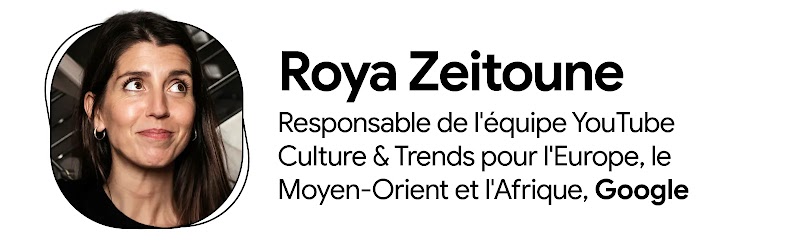 Portrait de Roya Zeitoune, responsable de l'équipe YouTube Culture & Trends pour l'Europe, le Moyen-Orient et l'Afrique, Google