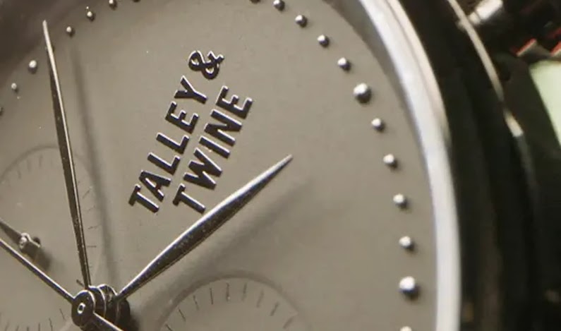 A closeup of a Talley & Twine watchface with the stat showing 150% YoY growth.