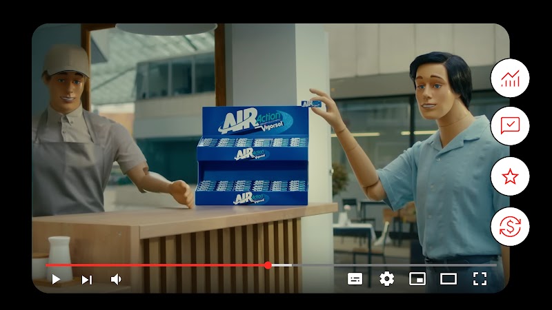 vediamo un’immagine che mostra al centro il mockup di un video. Attorno 4 icone che rappresentano copertura incrementale, qualità dell’esposizione, impatto sulla brand equity, ritorno sulle vendite