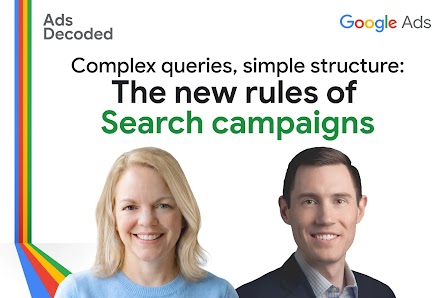 Podcast cover art for 'Ads Decoded'. The design features the title 'Ads Decoded' and the text 'Hosted by Ginny Marvin, Ads Product Liaison', accompanied by the multi-colored Google Ads logo.