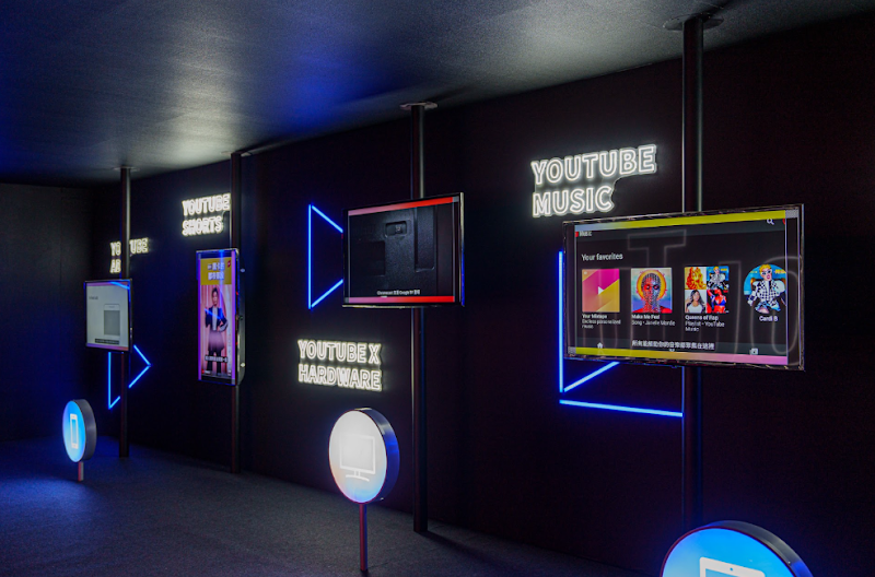 YouTube Festival product room