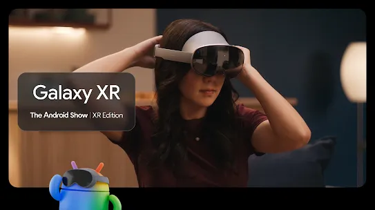 Person wearing an XR headset