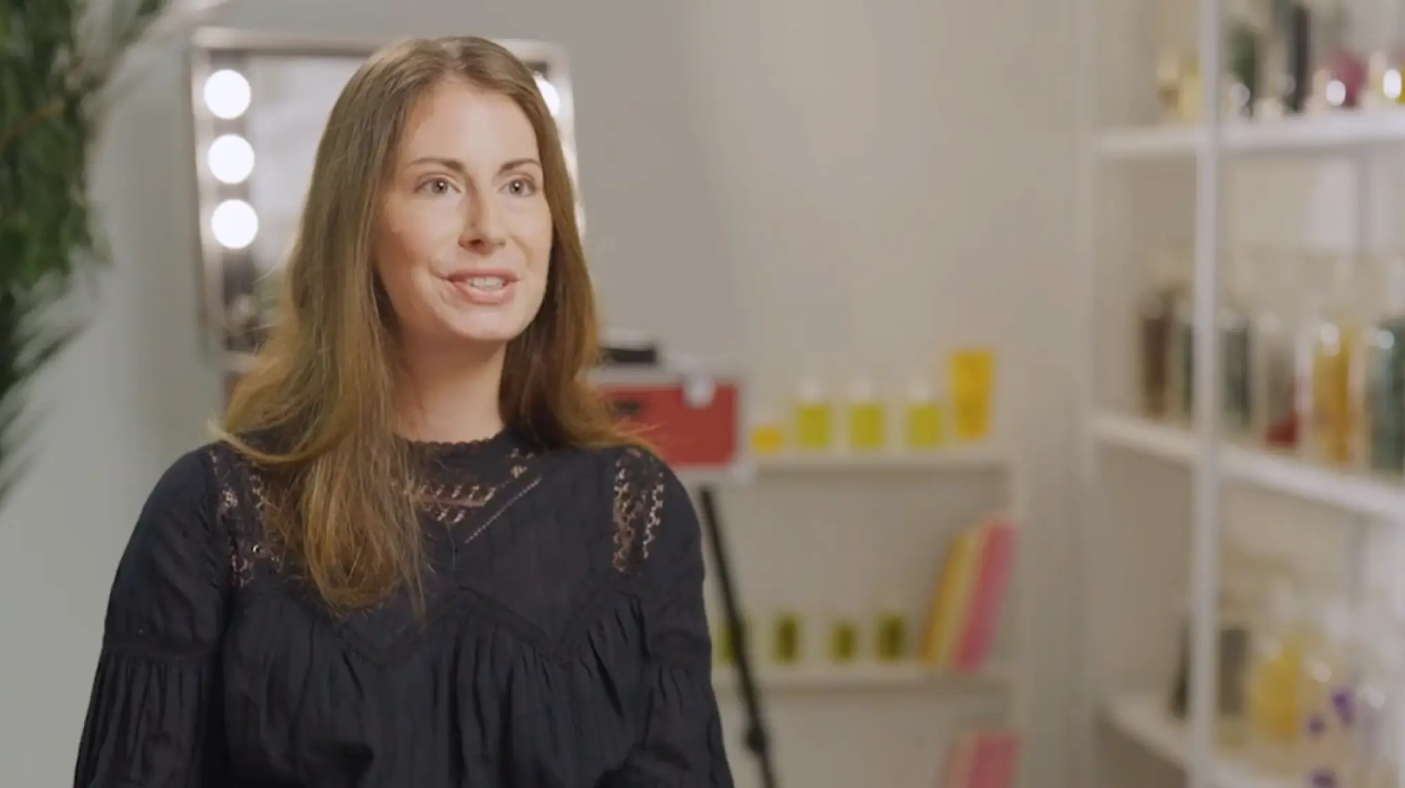 An image of a woman with the tagline “How Clarins turned rich conversations into radiant results".