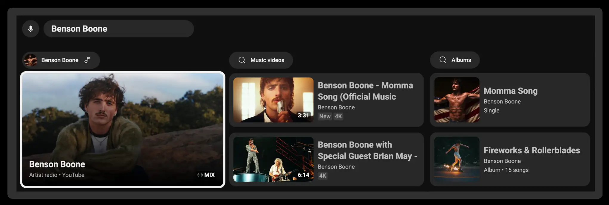 youtube search