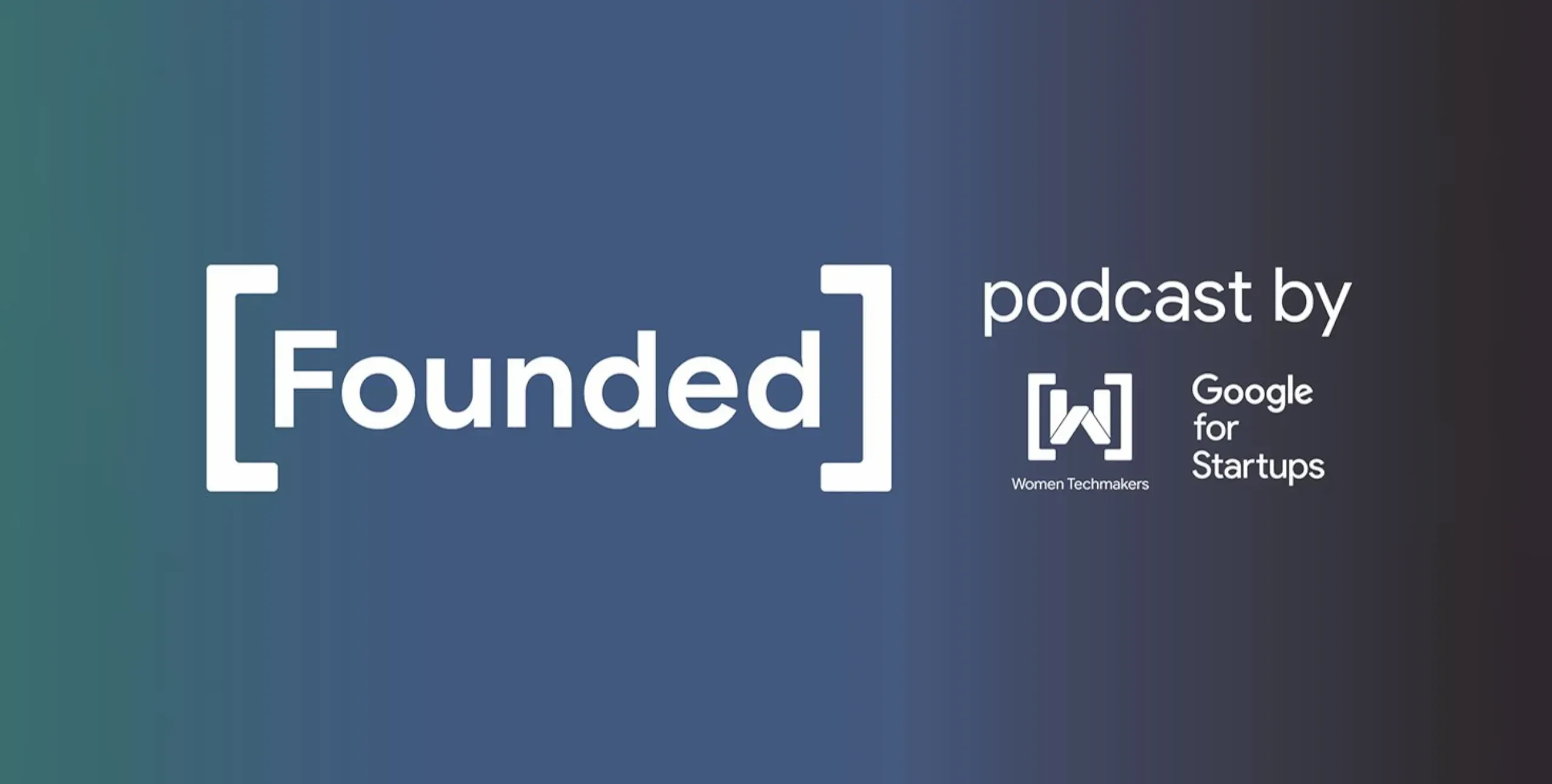 The headshots of the founders featured are placed against a black background with the Founded Logo.