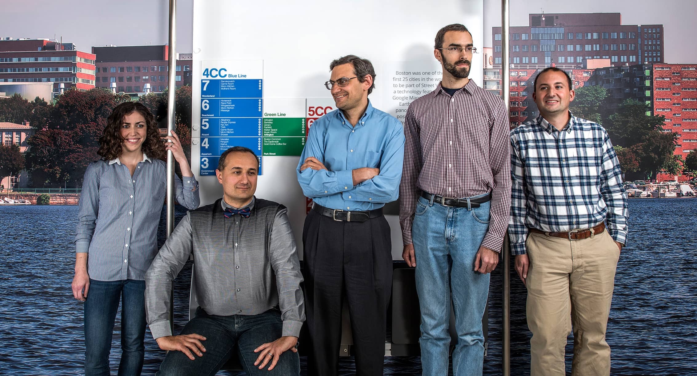 El equipo de ingeniería de Sunroof visita la oficina de Google ubicada en Cambridge