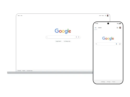 Google search across desktop and mobile devices