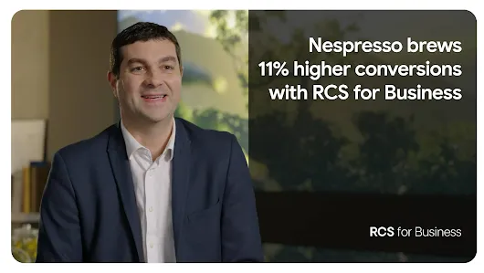 Nespresso uses RCS for Business to improve customer relationships.