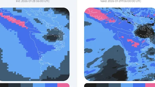 A comparison between weather forecast predictions with observed precipitation data