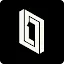 Monochrome logo featuring an isometric geometric design forming the numbers 0 and 1 in an impossible shape style on a dark background.