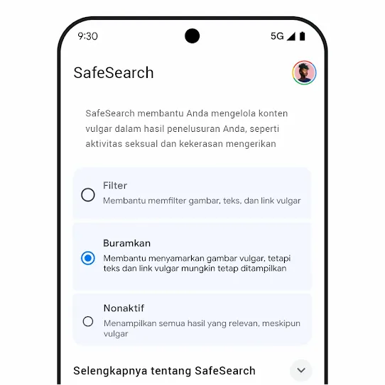 Grafik SafeSearch