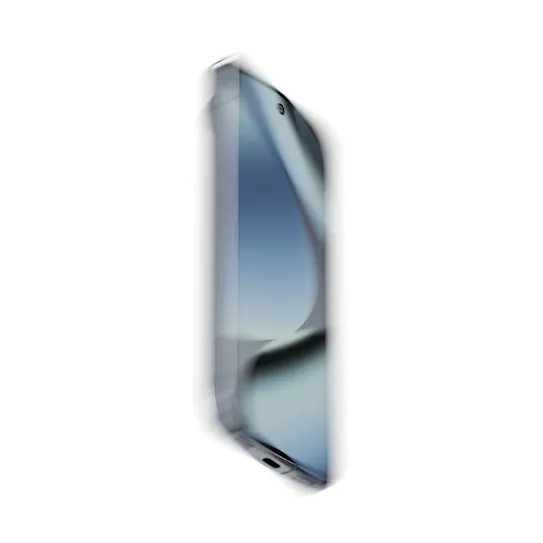 A 3D rendering of a silver-toned Pixel phone emblazoned with a lighter-colored G floats in front of a white background. 