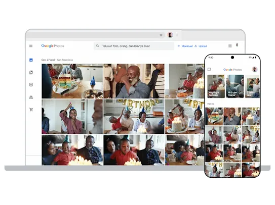 Lindungi foto Anda dengan penyimpanan tanpa biaya di Google Foto.